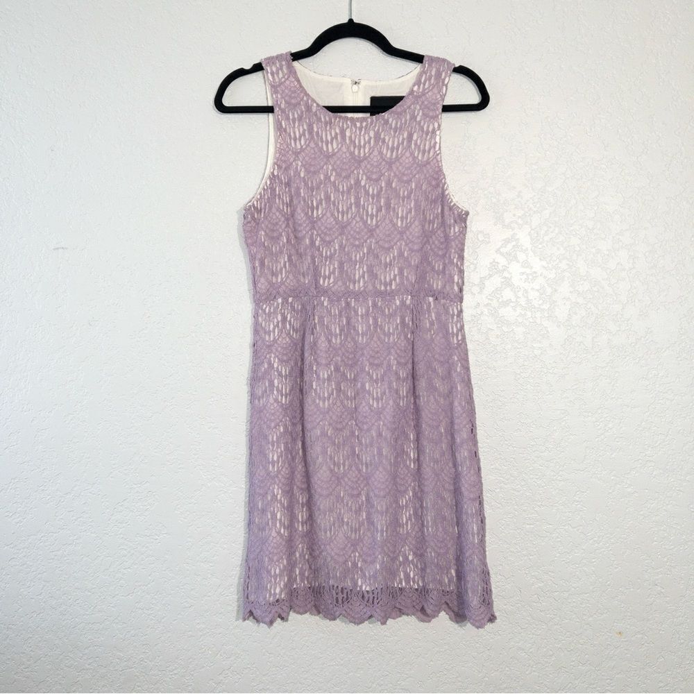 MinkPink Lavender Lace A-Line Dress Size Small